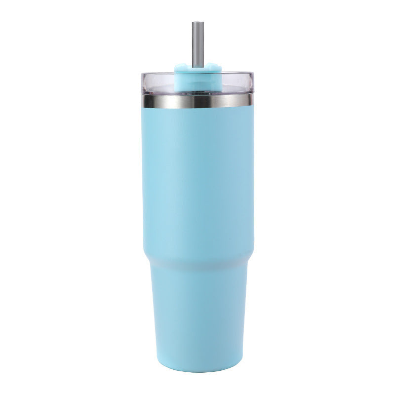 Stainless Steel Straw Mug