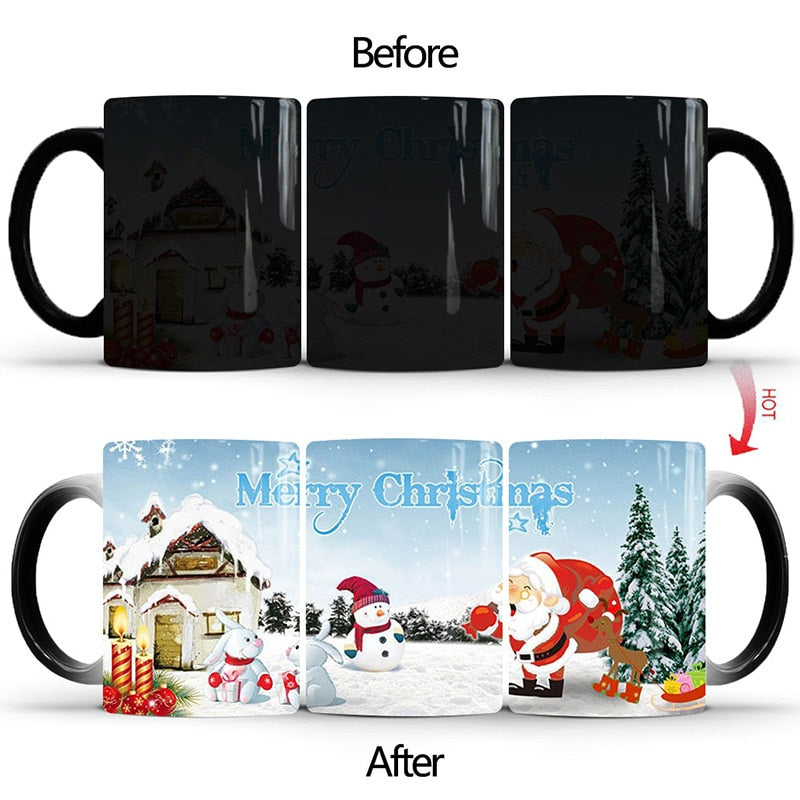 Heat Changing Christmas Mug