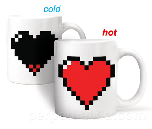 Heat Changing Heart Mug