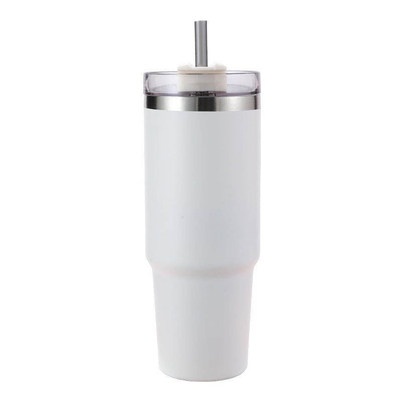 Stainless Steel Straw Mug