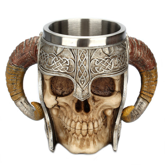 Skull & Ram Horns Mug