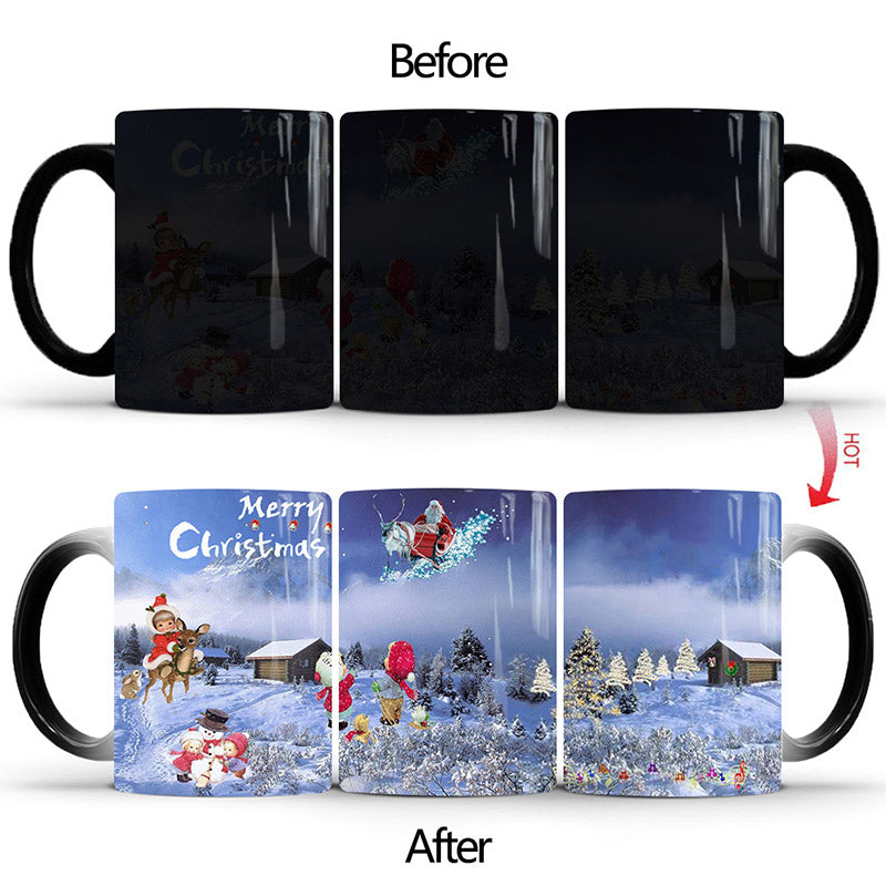 Heat Changing Christmas Mug